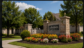 HOA community entrance